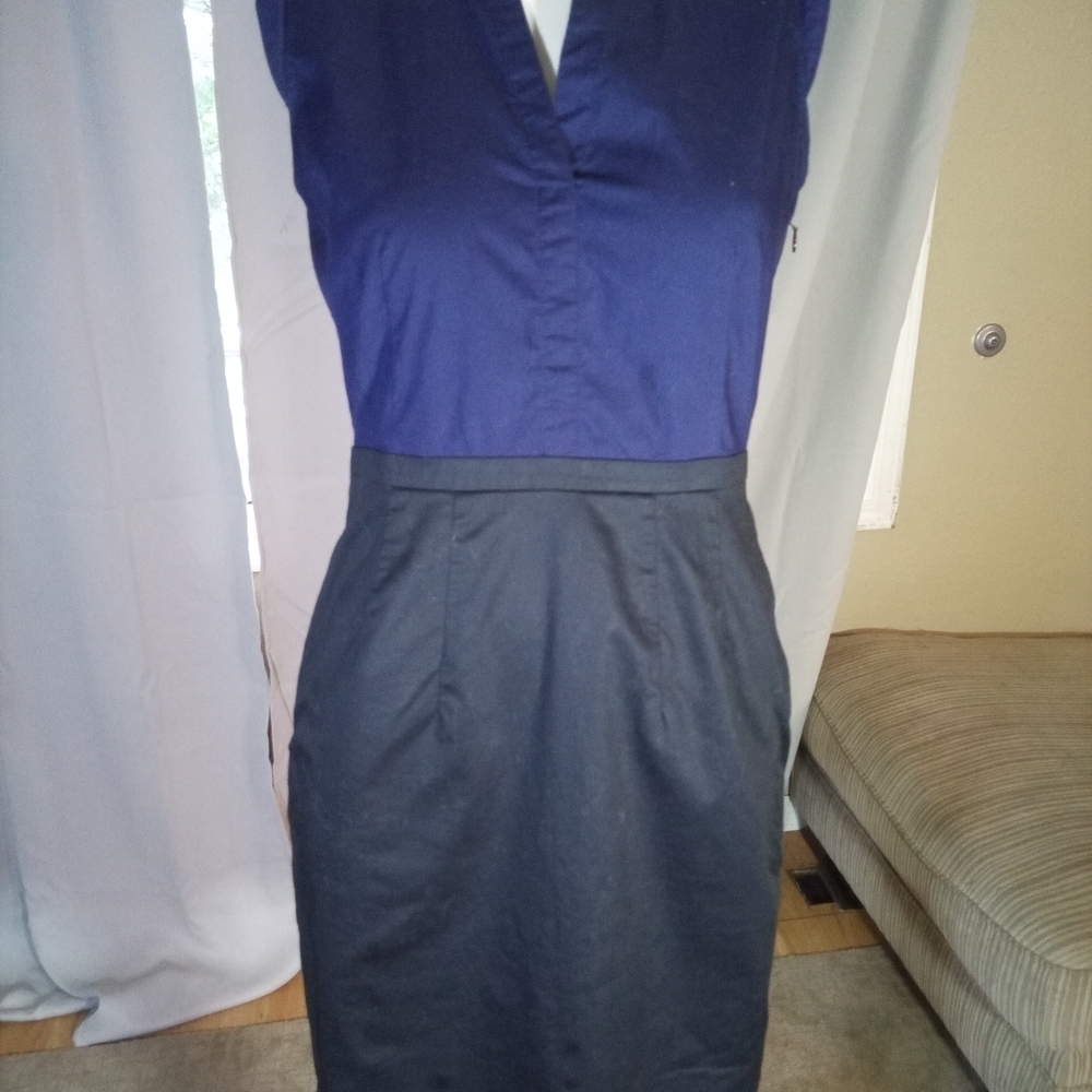 H&M Midnight Blue and Black Dress